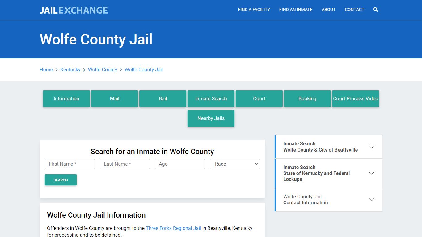 Wolfe County Jail Roster Lookup, KY, Inmate Search